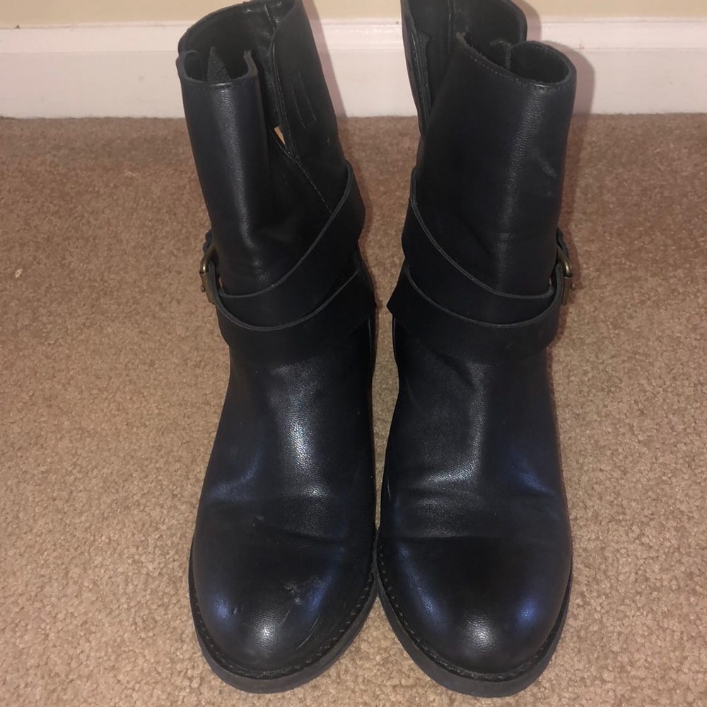 JCrew black ankle boots!